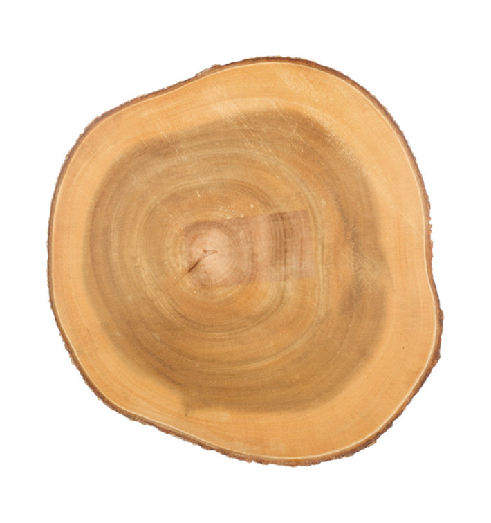 Wooden Serving Platter Round shape Ø23x3,5cm (1 Unit) Wooden Serving Platter Round shape Ø23x3,5cm (1 Unit)