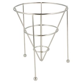 Serving Basket Containers Steel Stackable Ø12,7x15,2cm (12 Units)