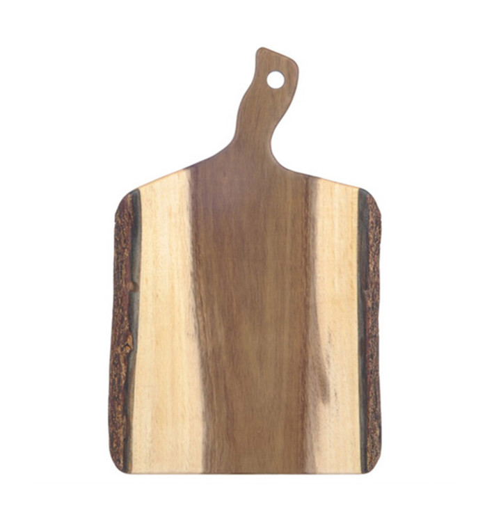 Wooden Serving Platter with Handle 30,5x20,3x1,9cm (12 Units) Wooden Serving Platter with Handle 30,5x20,3x1,9cm (12 Units)