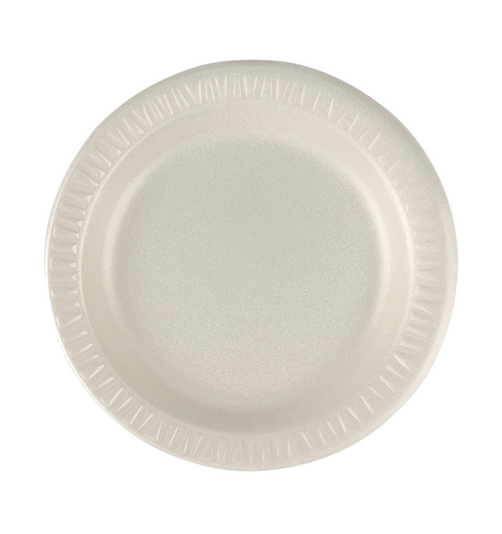 Foam Plate "Quiet Classic" Laminated Honey Ø18 cm (1000 Units) Foam Plate "Quiet Classic" Laminated Honey Ø18 cm (1000 Units)