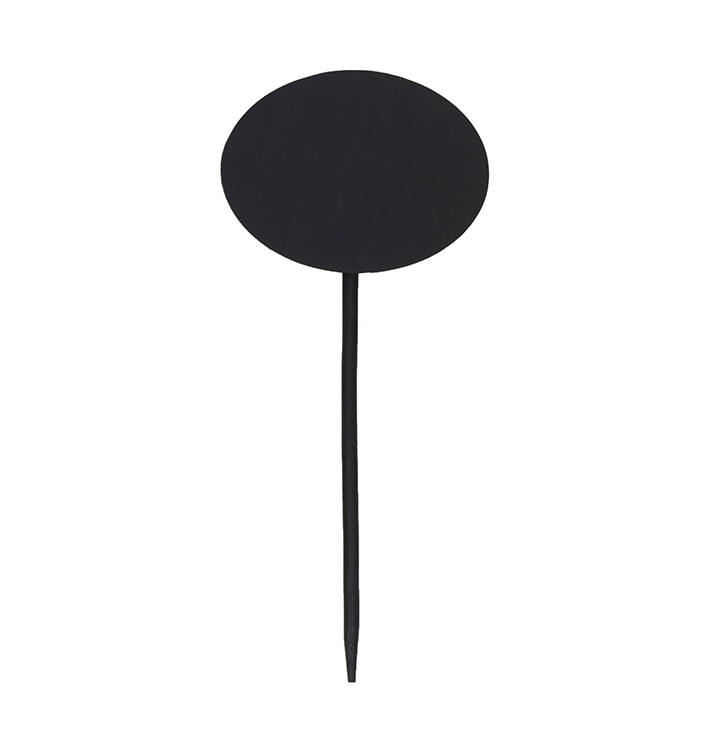 Bamboo Food Pick "Board" Oval shape 8x6x18cm (5 Units) Bamboo Food Pick "Board" Oval shape 8x6x18cm (5 Units)