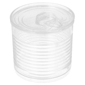 Tasting Plastic Tin Can PS Clear 60ml Ø5,1x4,8cm (25 Units) 