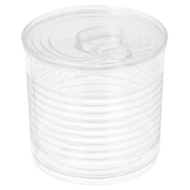 Tasting Plastic Tin Can PS Clear 110ml Ø6x5,7cm (25 Units) 