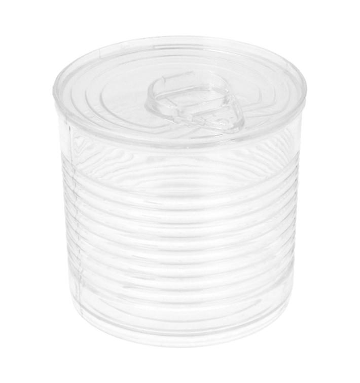 Tasting Plastic Tin Can PS Clear 110ml Ø6x5,7cm (200 Units) Tasting Plastic Tin Can PS Clear 110ml Ø6x5,7cm (200 Units)