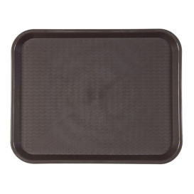 Plastic Tray Fast Food Chocolate 27,5x35,5cm (1 Unit) 