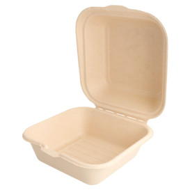 Sugarcane Burger Box 152x152x84mm (600 Units)