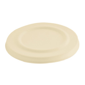 Sucarcane Lid Container 425ml Natural Ø9,5cm (50 Units)