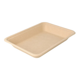 Sugarcane Tray Natural 19,6x14,7x2,7cm (50 Units) 