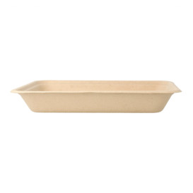 Sugarcane Tray Natural 19,6x14,7x2,7cm (50 Units) 
