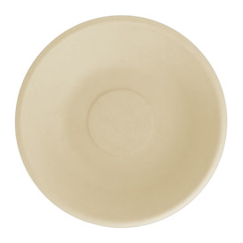 Sugarcane Plate Deep Natural Ø16 cm (50 Units) 