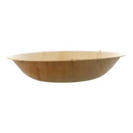 Palm Leaf Bowl Round Shape Ø18x3,5cm (25 Units)