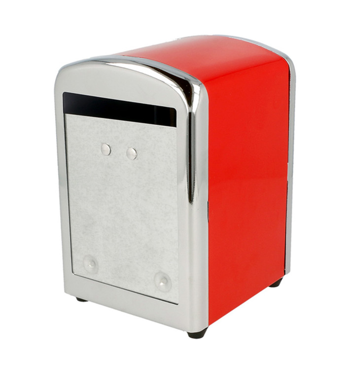 Napkin Steel Dispenser "Miniservis" Red 10,5x9,7x14cm (1 Unit) Napkin Steel Dispenser "Miniservis" Red 10,5x9,7x14cm (1 Unit)
