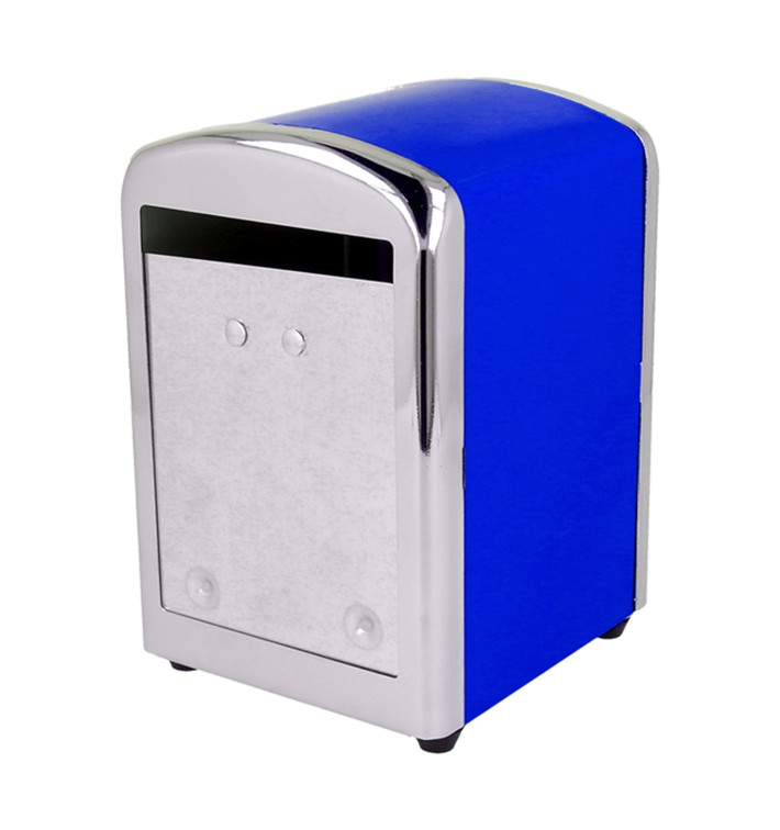Napkin Steel Dispenser "Miniservis" Blue 10,5x9,7x14cm (12 Units) Napkin Steel Dispenser "Miniservis" Blue 10,5x9,7x14cm (12 Units)