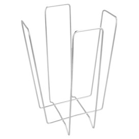 Wire Napkin Holder Silver 18x18x19,4cm (12 Units)