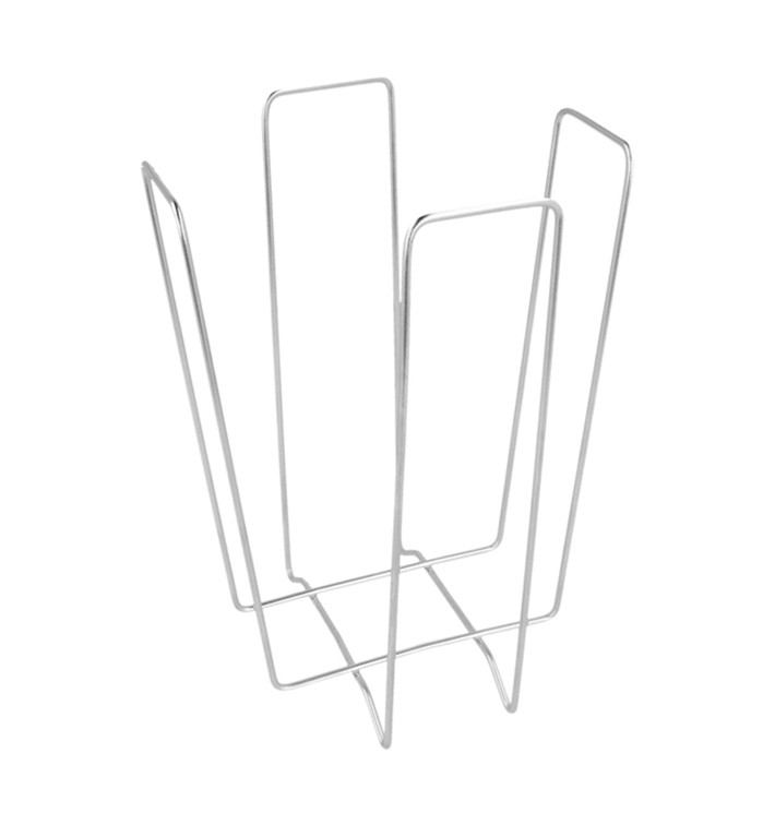 Wire Napkin Holder Silver 18x18x19,4cm (1 Unit) Wire Napkin Holder Silver 18x18x19,4cm (1 Unit)