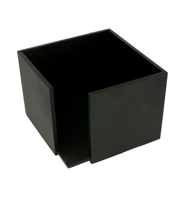 Bamboo Napkin Holder Black 13,5x13,5x10cm (1 Unit) Bamboo Napkin Holder Black 13,5x13,5x10cm (1 Unit)