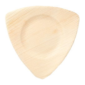 Palm Leaf Plate Triangular Shape 15x13x1cm (25 Units) 