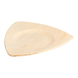 Palm Leaf Plate Triangular Shape 15x13x1cm (25 Units) 