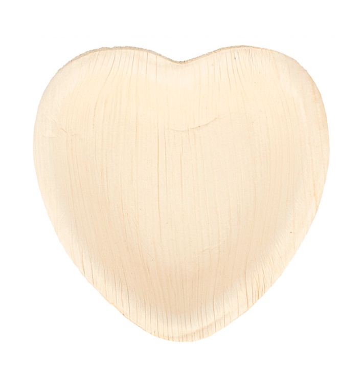 Palm Leaf Plate Heart Shape 10x10x1,5cm (200 Units) Palm Leaf Plate Heart Shape 10x10x1,5cm (200 Units)