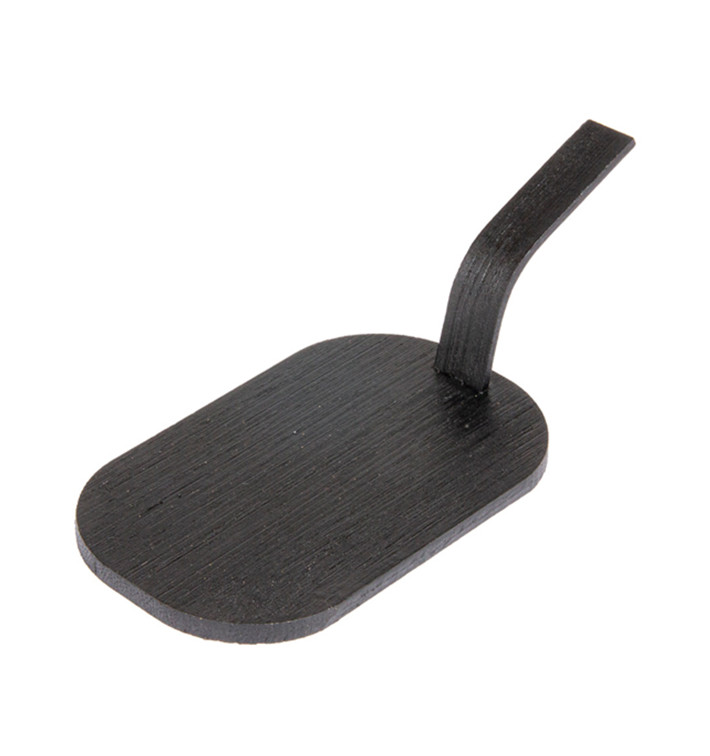 Bambo Mini Shovel Tray Black "Tapas" 8x5 cm (100 Units) Bambo Mini Shovel Tray Black "Tapas" 8x5 cm (100 Units)