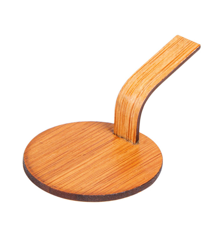 Bambo Mini Shovel Tray Natural "Tapas" Ø5 cm (400 Units) Bambo Mini Shovel Tray Natural "Tapas" Ø5 cm (400 Units)