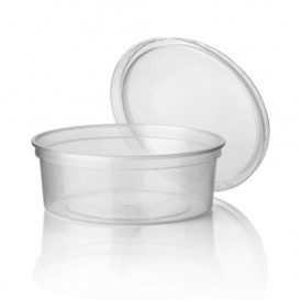 Plastic Deli Container Clear PP 350 ml Ø11,5cm (50 Units)