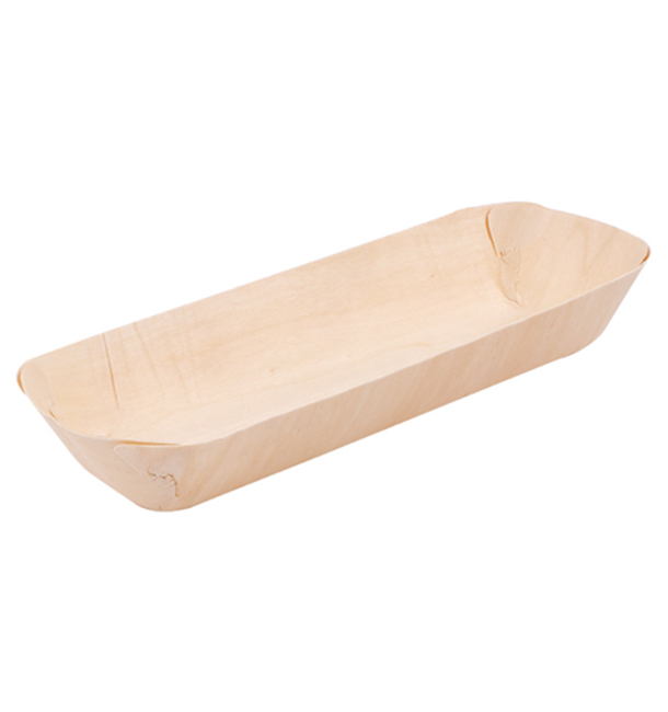 Wood Backing Tray Rectangular 19,5x7,5x2,7cm (200 Units)