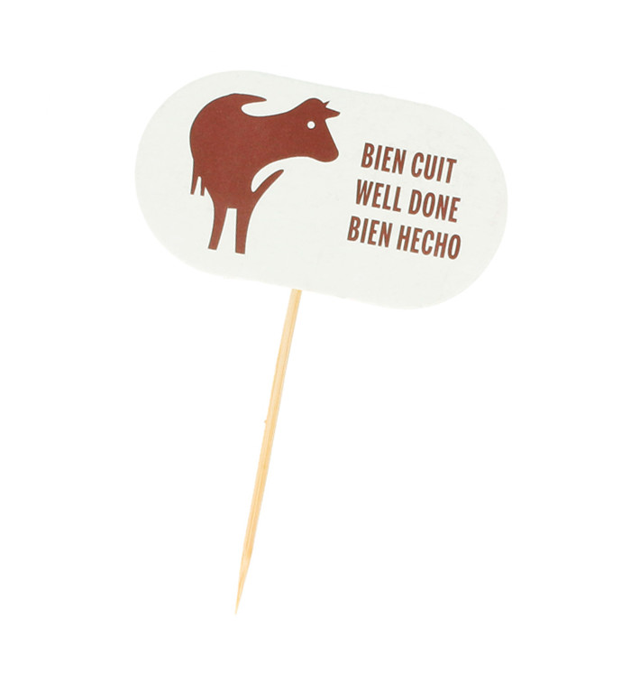 Well Done Food Marker 8 cm (100 Units) Well Done Food Marker 8 cm (100 Units)