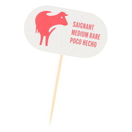 Medium Rare Food Marker 8 cm (100 Units)