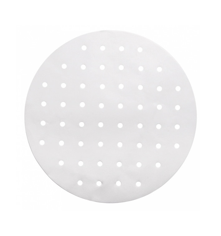Greaseproof Paper for Bambu Steamer White Ø30 cm (250 Units) Greaseproof Paper for Bambu Steamer White Ø30 cm (250 Units)