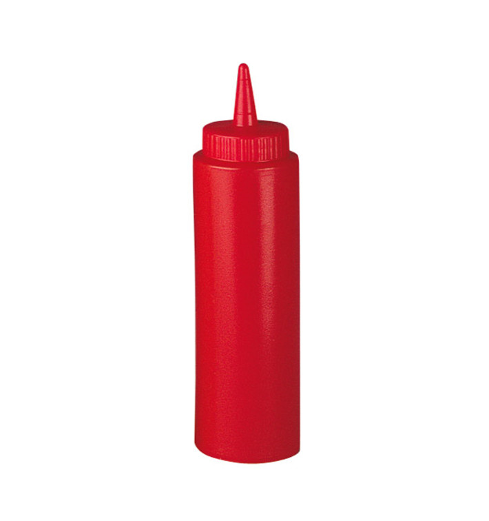 Squeezy Sauce Dispenser Plastic Red 240ml (72 Units) Squeezy Sauce Dispenser Plastic Red 240ml (72 Units)