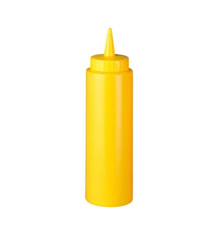 Squeezy Sauce Dispenser Plastic Yellow 240ml (72 Units) Squeezy Sauce Dispenser Plastic Yellow 240ml (72 Units)