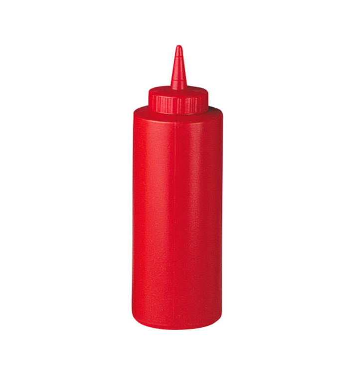 Squeezy Sauce Dispenser Plastic Red 240ml (72 Units) Squeezy Sauce Dispenser Plastic Red 240ml (72 Units)