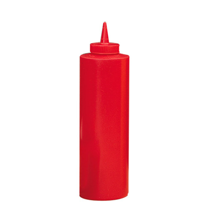 Squeezy Sauce Dispenser Plastic Red 720ml (6 Units) Squeezy Sauce Dispenser Plastic Red 720ml (6 Units)