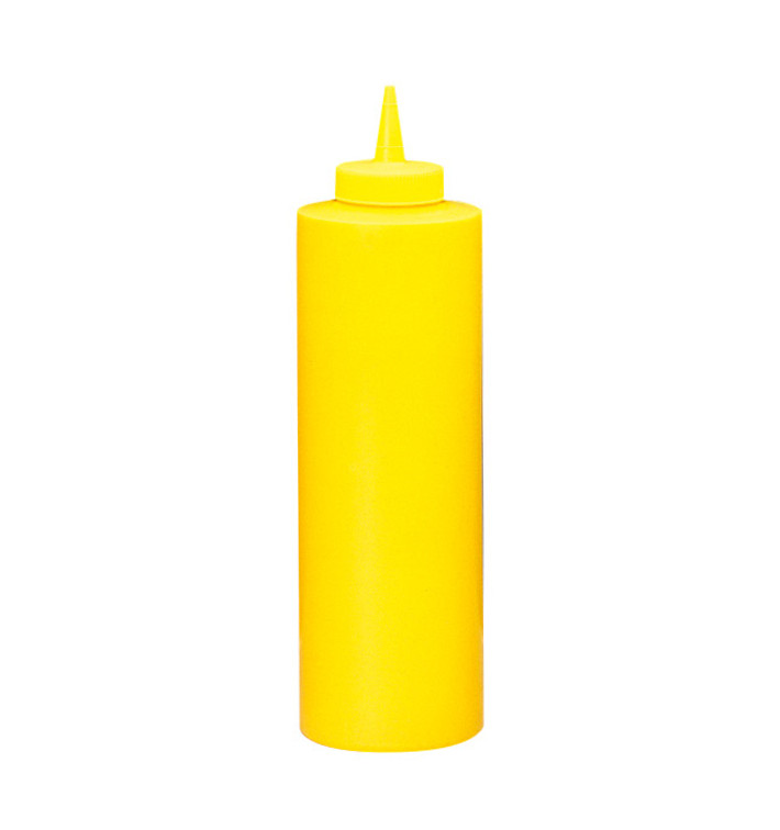 Squeezy Sauce Dispenser Plastic Yellow 720ml (36 Units) Squeezy Sauce Dispenser Plastic Yellow 720ml (36 Units)