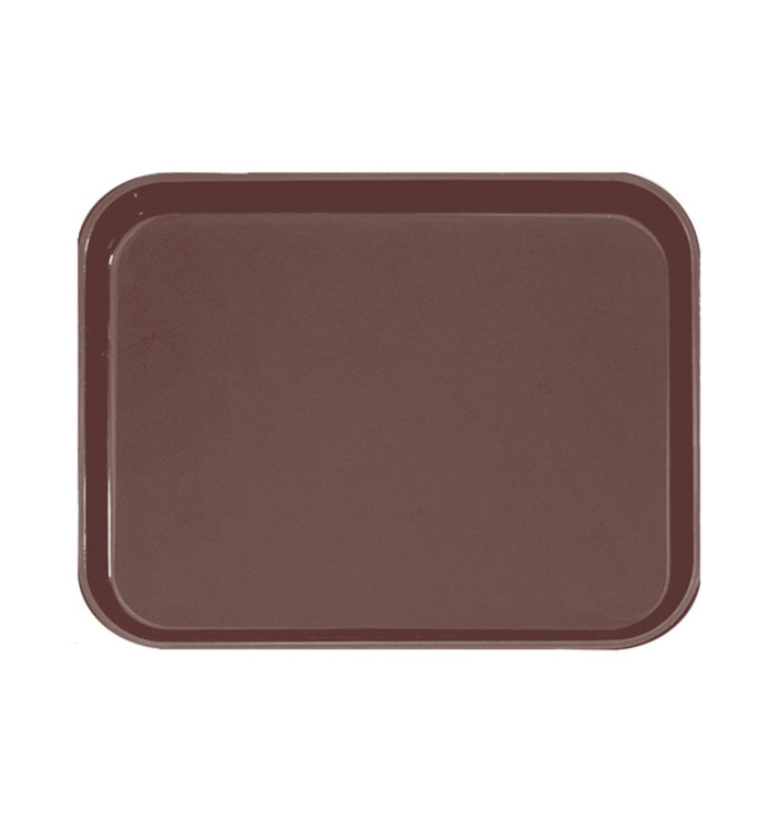 Plastic Tray Non-Slip Brown 51,0x38,0cm (1 Unit) Plastic Tray Non-Slip Brown 51,0x38,0cm (1 Unit)