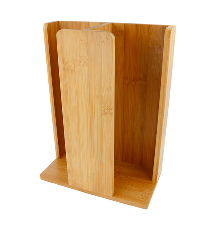 Bamboo Cup and Lid Organizer 23x12x30cm (8 Uts) Bamboo Cup and Lid Organizer 23x12x30cm (8 Uts)