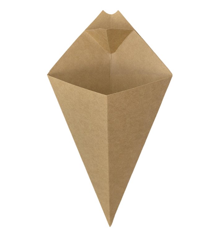 Paper Dipping Cone Kraft 22cm 100g (200 Units) Paper Dipping Cone Kraft 22cm 100g (200 Units)