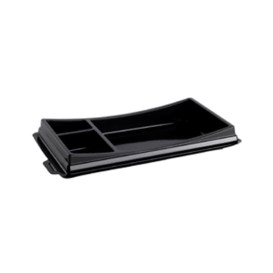 Plastic Sushi Container PET Black 17,2x10,1cm 