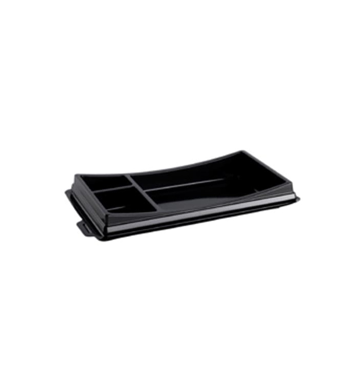 Plastic Sushi Container PET Black 17,2x10,1cm 