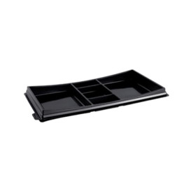 Plastic Sushi Container PET Black 1,99x11,3cm (10 Units) 