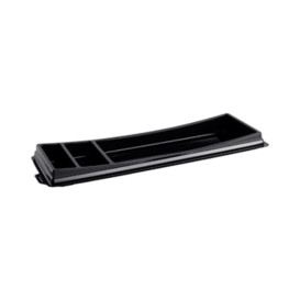 Plastic Sushi Container PET Black 26,3x9,1cm 