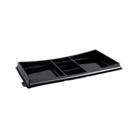 Plastic Sushi Container PET Black 27,3x15,1cm 