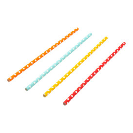 Paper Straw Straight Points Ø6mm 21cm (250 Units) 