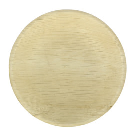 Palm Leaf Bowl Round Shape Ø18x3,5cm (25 Units)