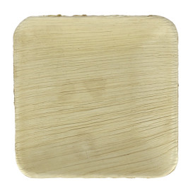 Palm Leaf Mini Plate Square Shape 10x10x2,5cm (25 Units)