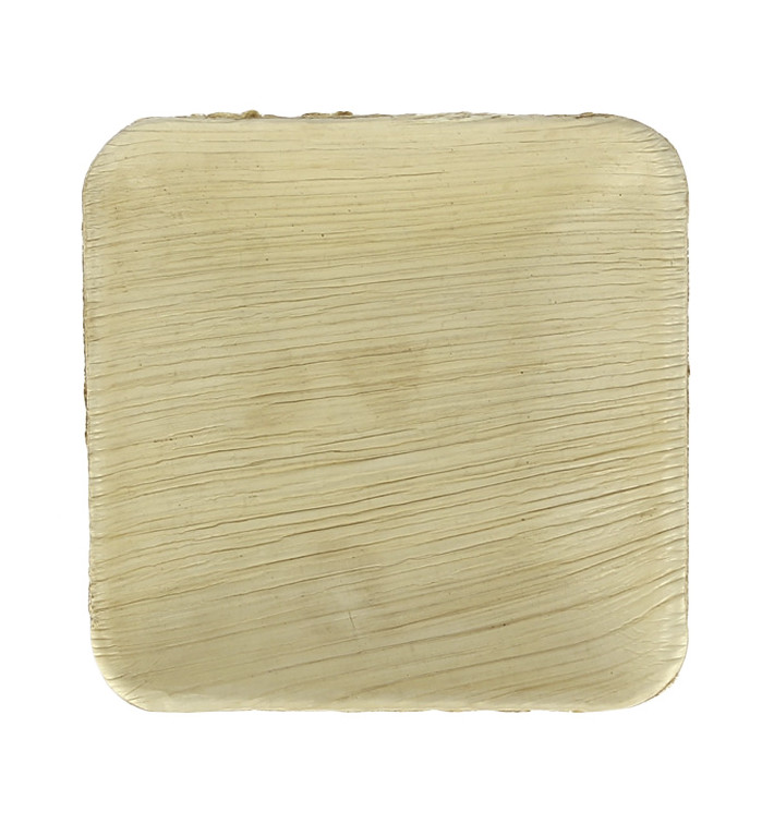 Palm Leaf Mini Plate Square Shape 10x10x2,5cm (25 Units) Palm Leaf Mini Plate Square Shape 10x10x2,5cm (25 Units)