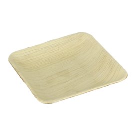 Palm Leaf Mini Plate Square Shape 10x10x2,5cm (200 Units)