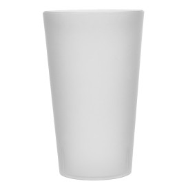 Plastic Cup PP Reusable Translucent 330ml (16 Units) 