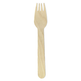 Wooden Fork Eco 16cm (100 Units)